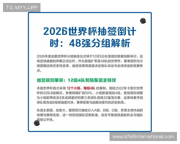 2026年世界杯分组抽签仪式详细流程解析与精彩看点全攻略